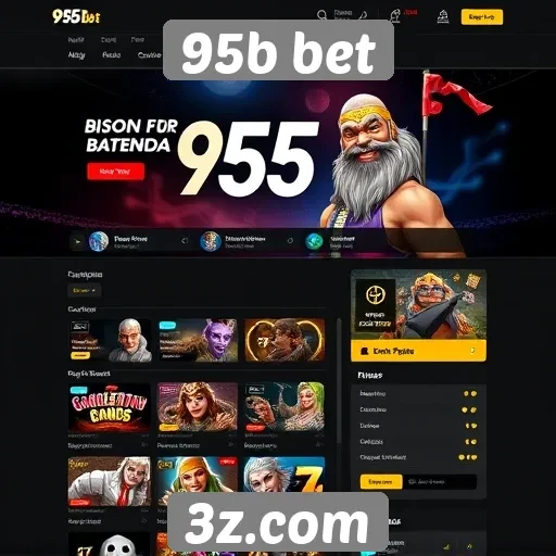 Interface e usabilidade do site 95b bet