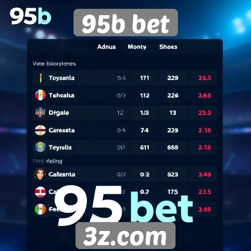 Estatísticas de jogadores e suas preferências no 95b bet